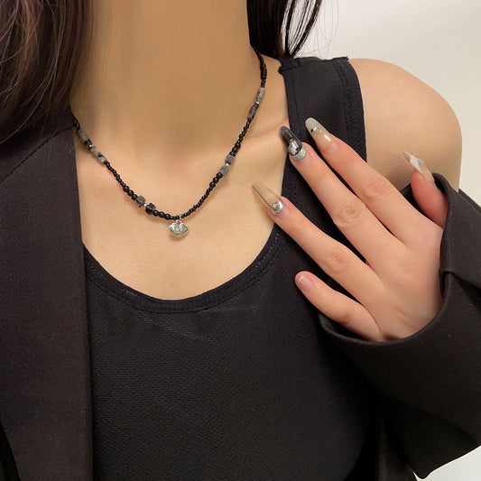 Natural Stone Beaded Necklace