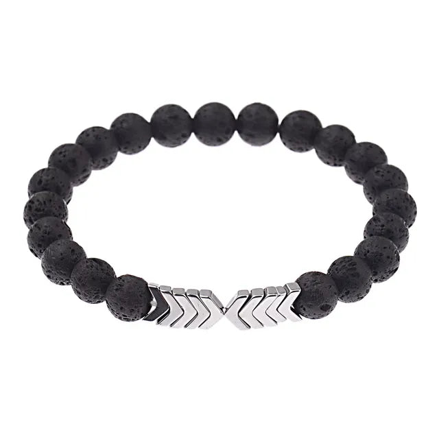 Sacred Arrow Bracelet Lava Stone | Attract Positive Energy