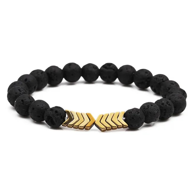 Sacred Arrow Bracelet Lava Stone | Attract Positive Energy