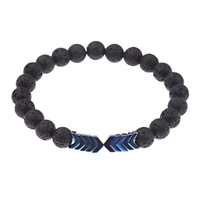 Sacred Arrow Bracelet Lava Stone | Attract Positive Energy