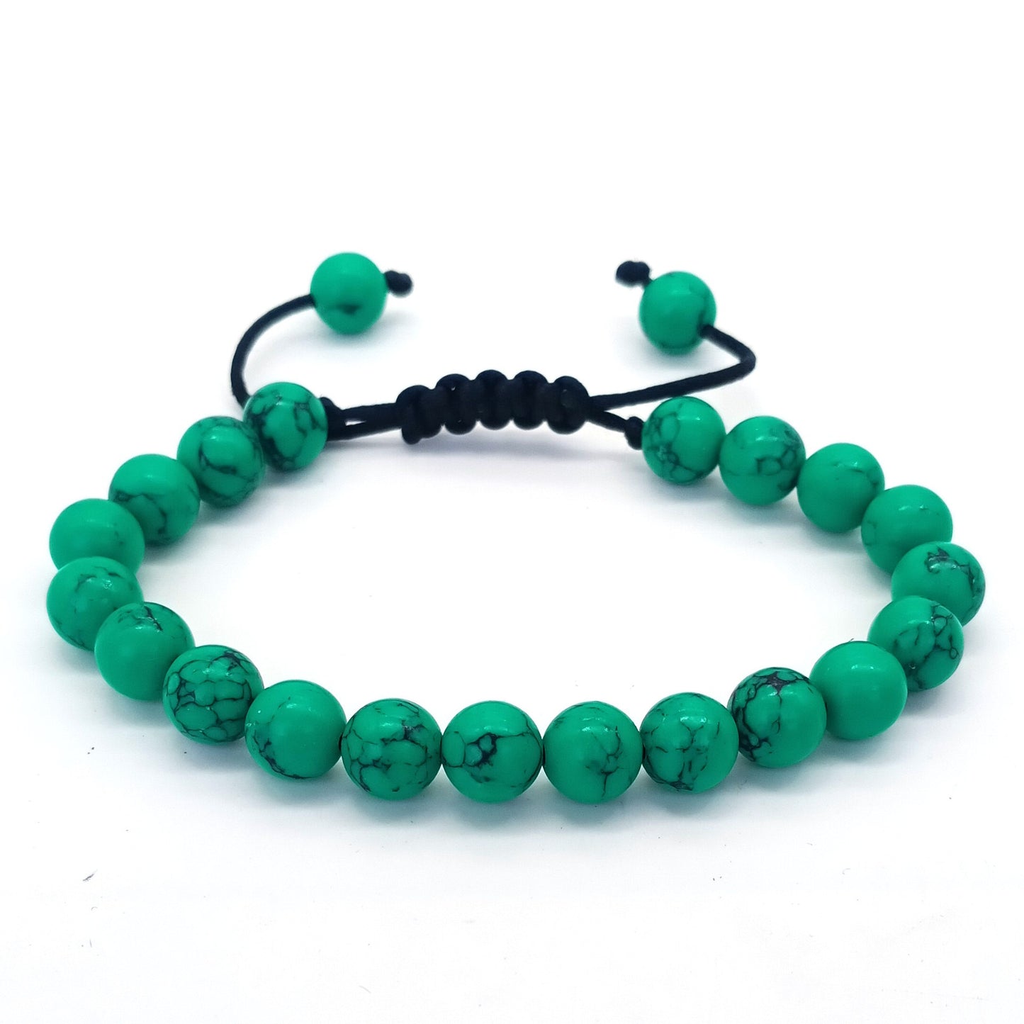 Natural Stone Beads Braided Bracelet Adjustable