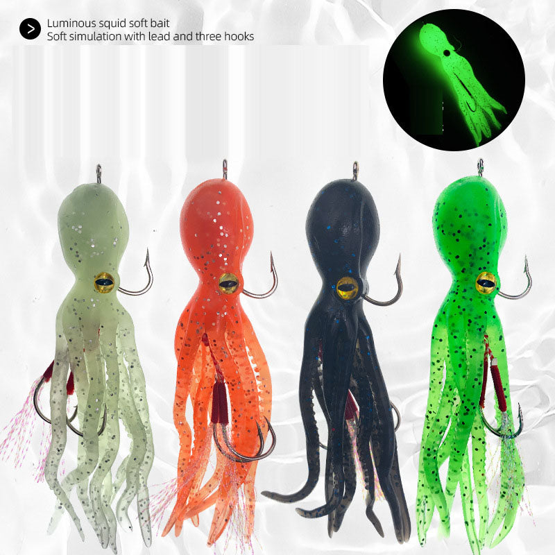 Fishing Biomimetic Octopus Squid Octopus Soft Bait 11cm