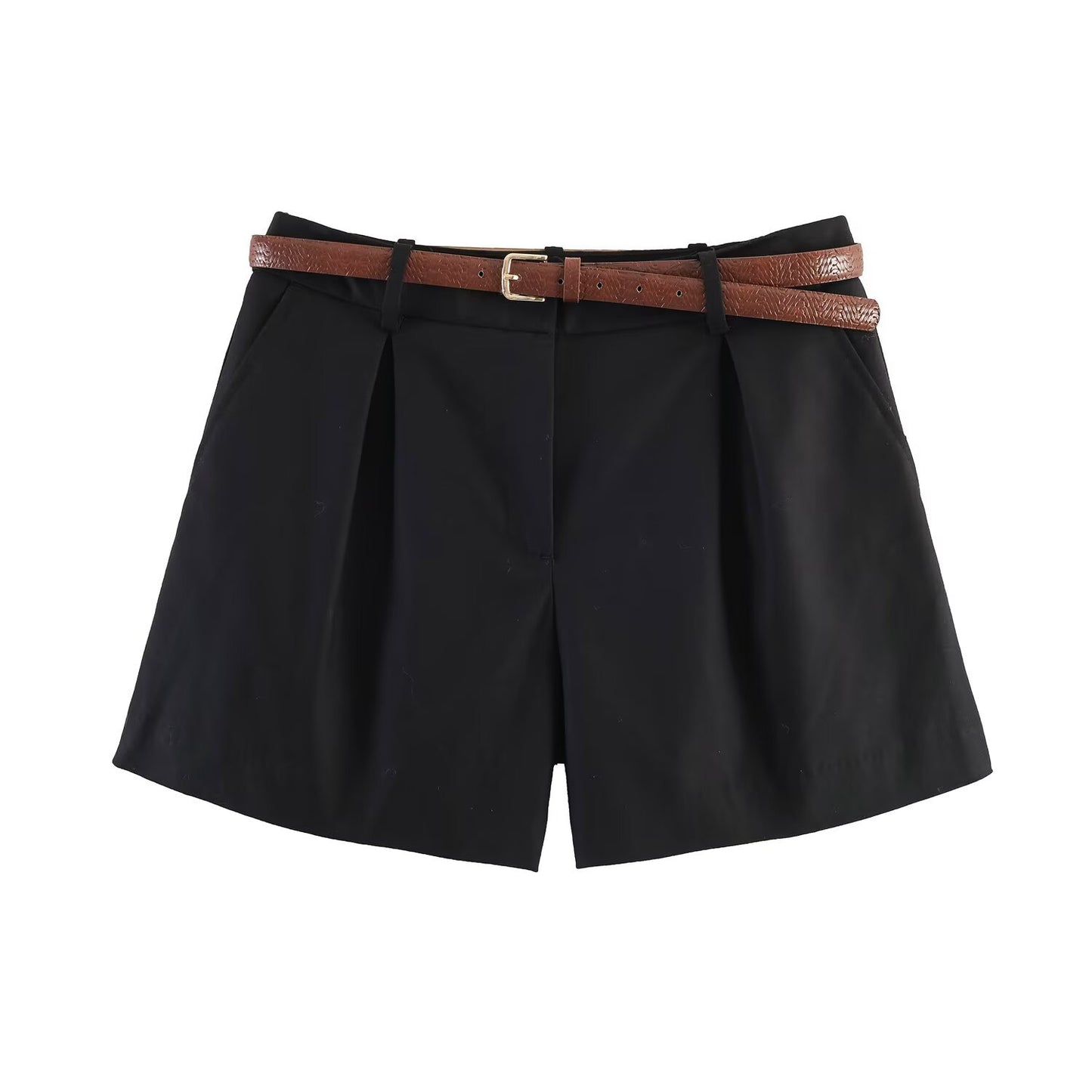 High Waisted with Waistband Casual Shorts