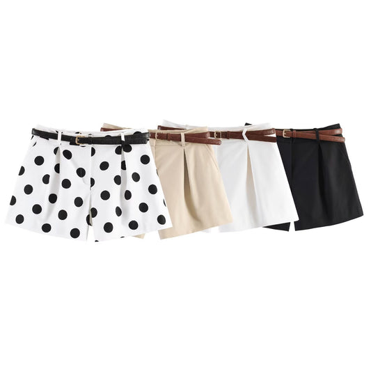 High Waisted with Waistband Casual Shorts