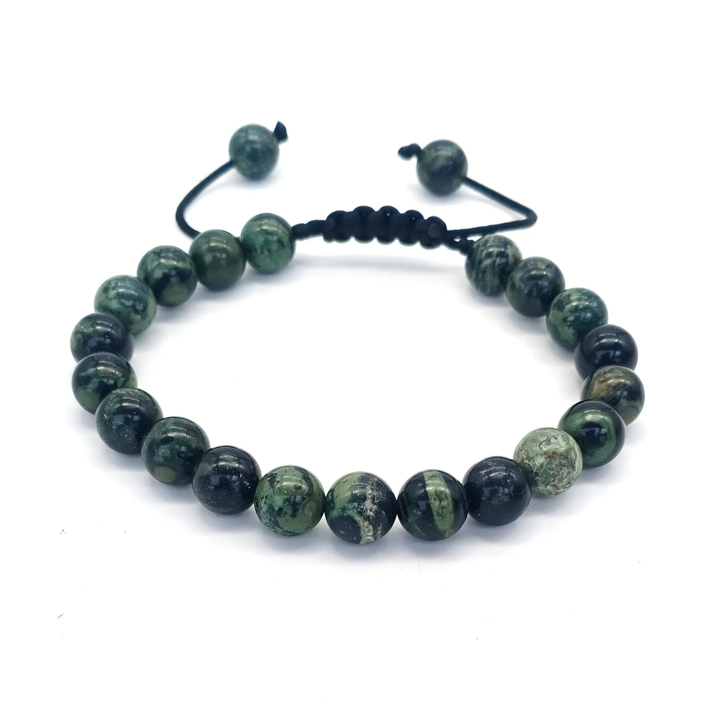 Natural Stone Beads Braided Bracelet Adjustable