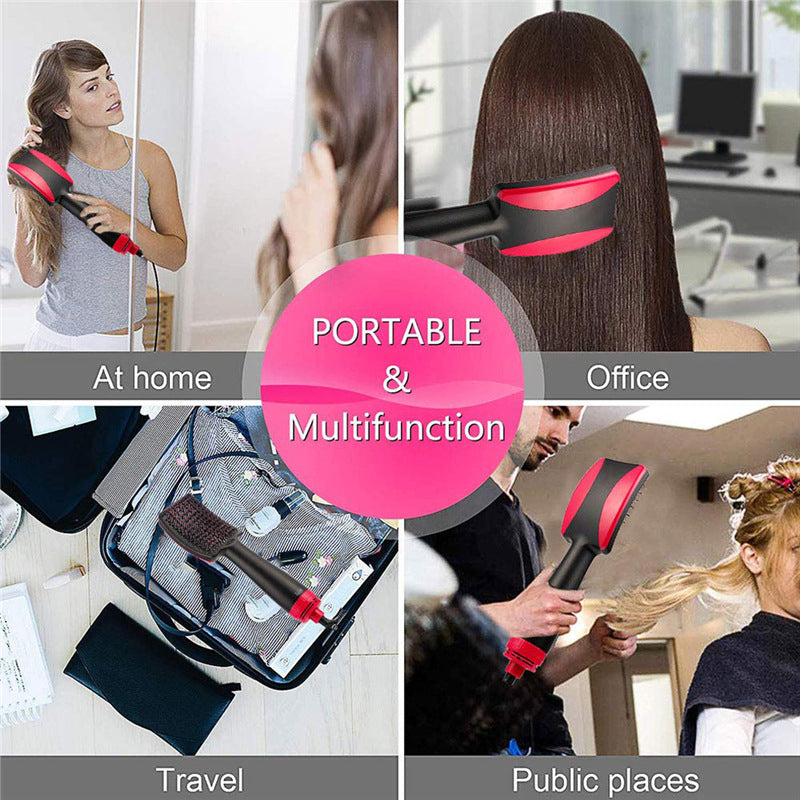 2-In-1 Hot Air Comb Straight Dual Purpose Hair Dryer Comb with Negative Ion