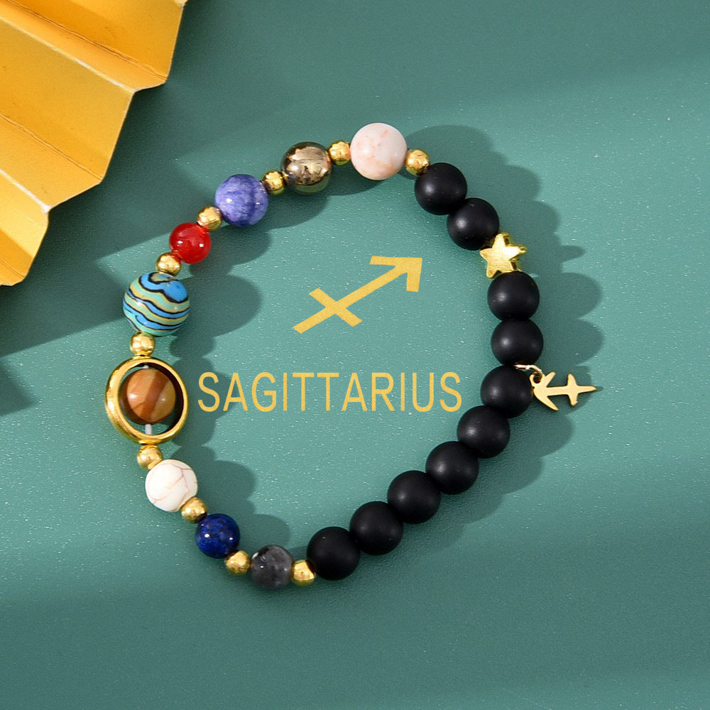 Natural Stone Beaded Tiger Eye Choose your Zodiac Sign | Attract Abundance Bracelet