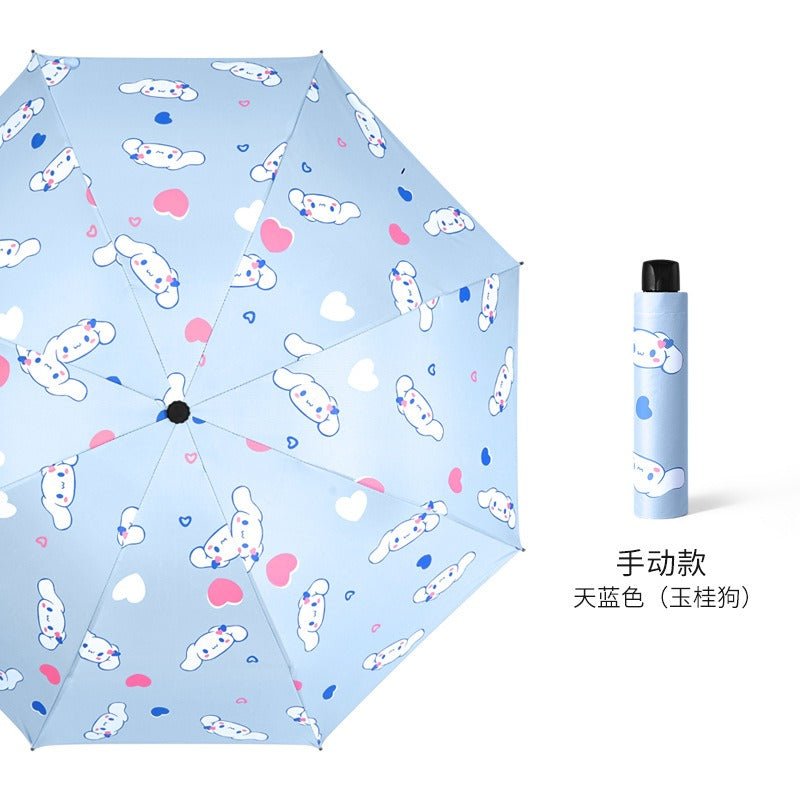 Fruit Umbrella with UV Protection - Sunscreen Automatic Triple Fold