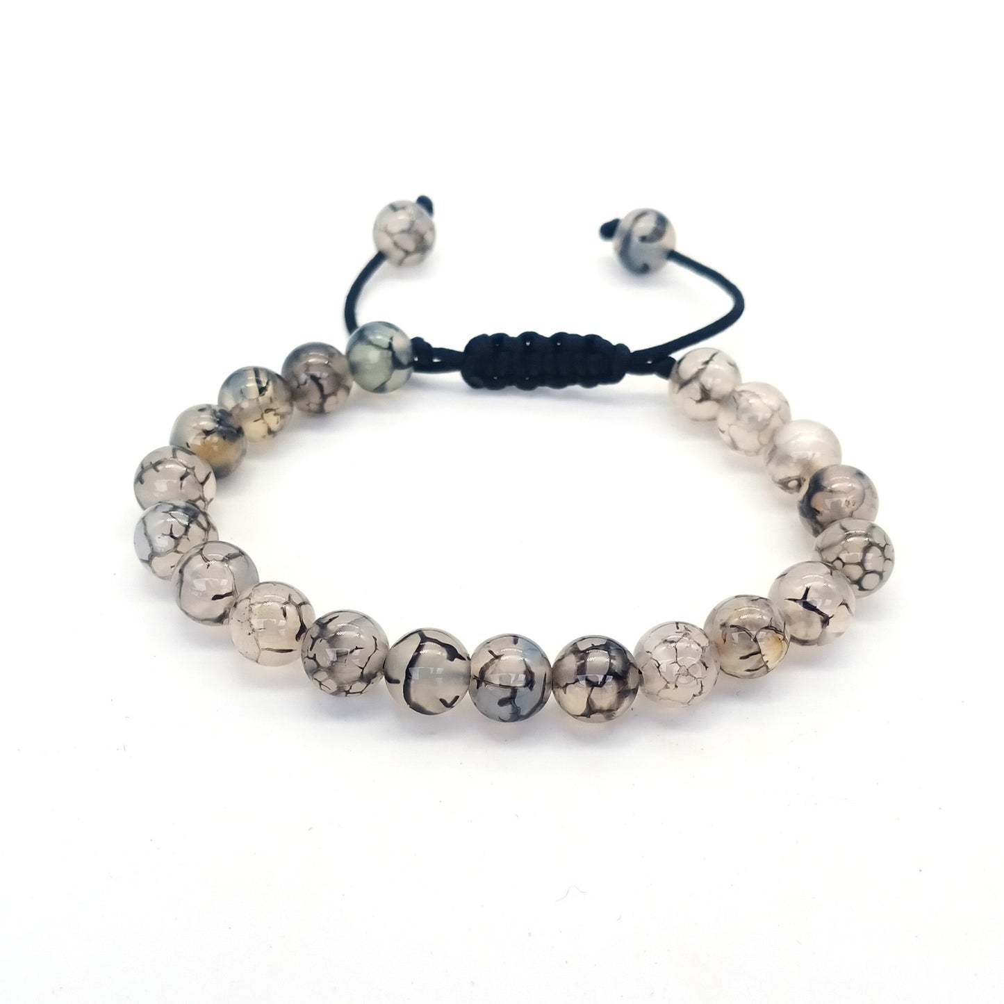 Natural Stone Beads Braided Bracelet Adjustable