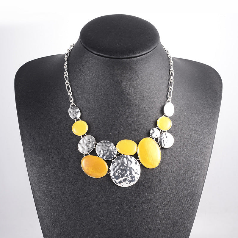 Natural Stone Color Versatile Light Luxury High Quality Necklace
