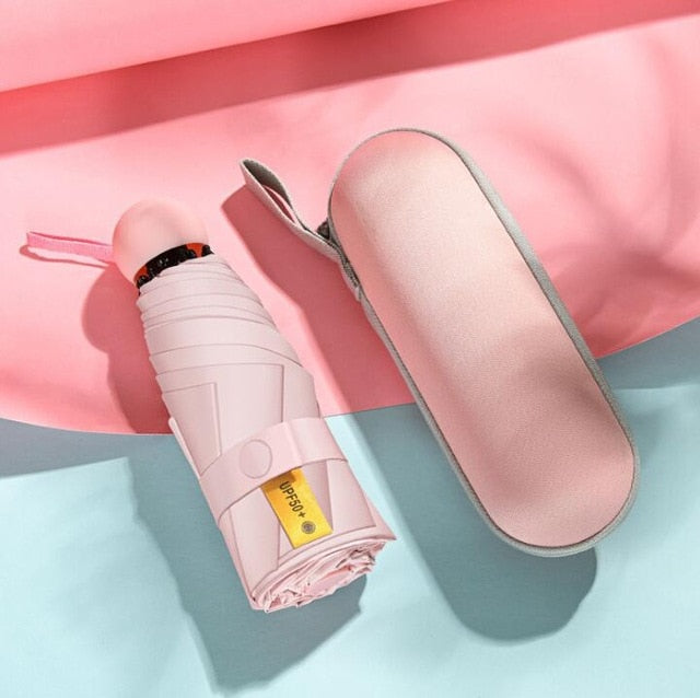Small UV Umbrella Mini Pocket 5 Folding Waterproof