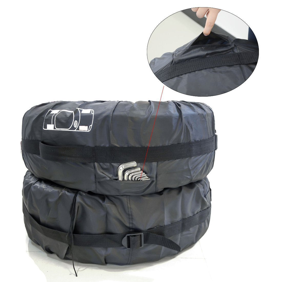 Water-Resistant Tire Storage Covers – Set of 4