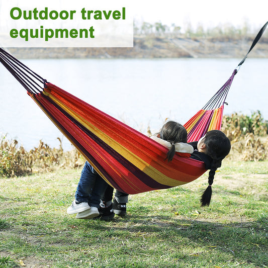 280*80cm  Camping Portable Outdoor Hammock Folding Single Hanging Canvas