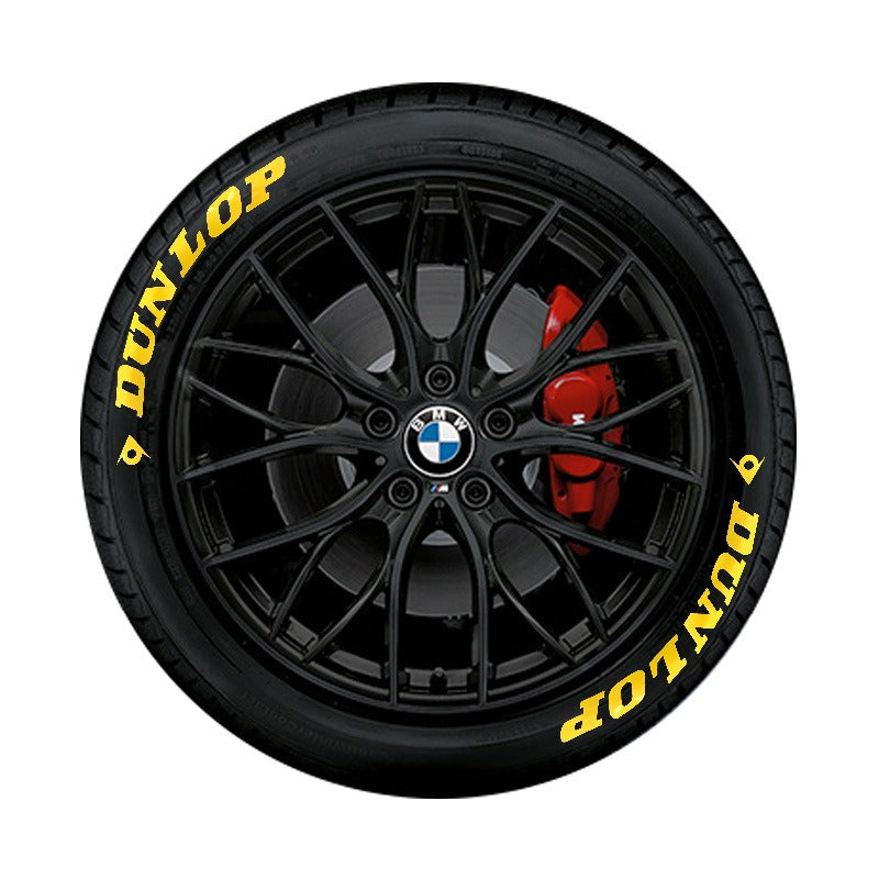 3D Adhesive Tire Letter Stickers – Colour Sets