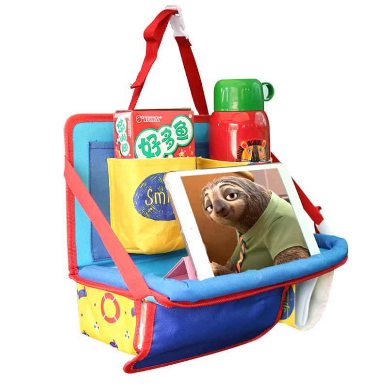 Universal Baby Car Hanging Basket Storage Bag Car Seat Back Organizer With Tablet Holder