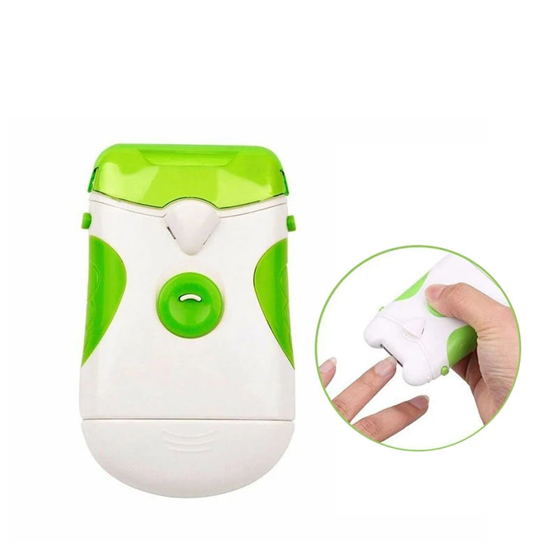 Portable Electric Nail Trimmer with LED Light Nail Manicure Pedicure Polisher