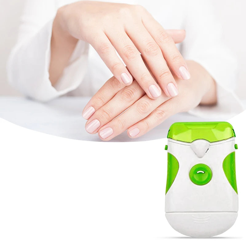 Portable Electric Nail Trimmer with LED Light Nail Manicure Pedicure Polisher