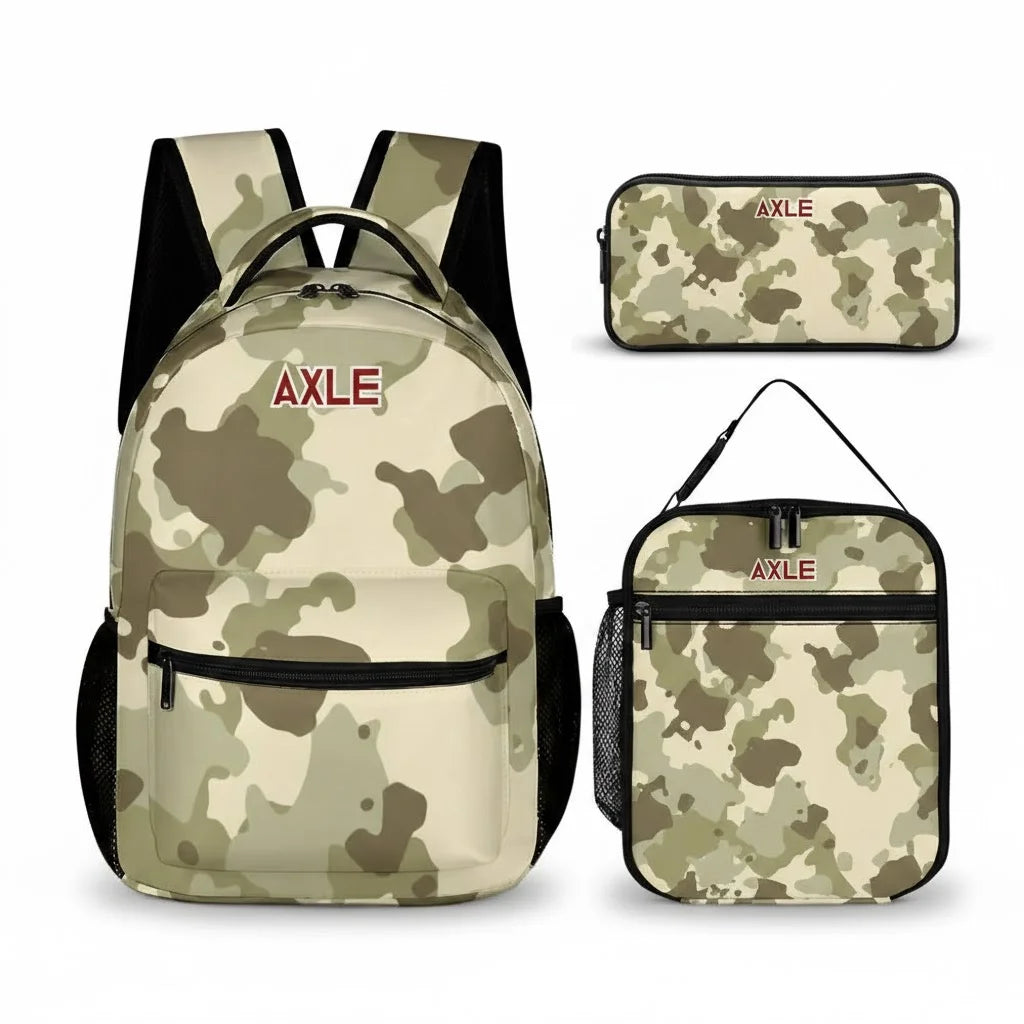 Personalized Kids Backpack - Three Piece Set Combination