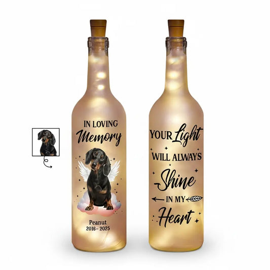 Personalized Memorial Bottle Light