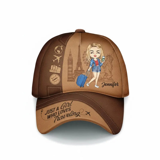 Just A Girl/Boy Who Loves Traveling – Personalized Classic Cap