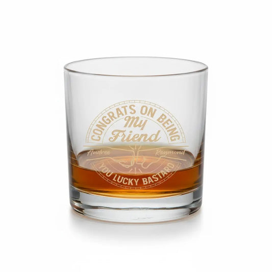 Personalized Engraved Whiskey Glass
