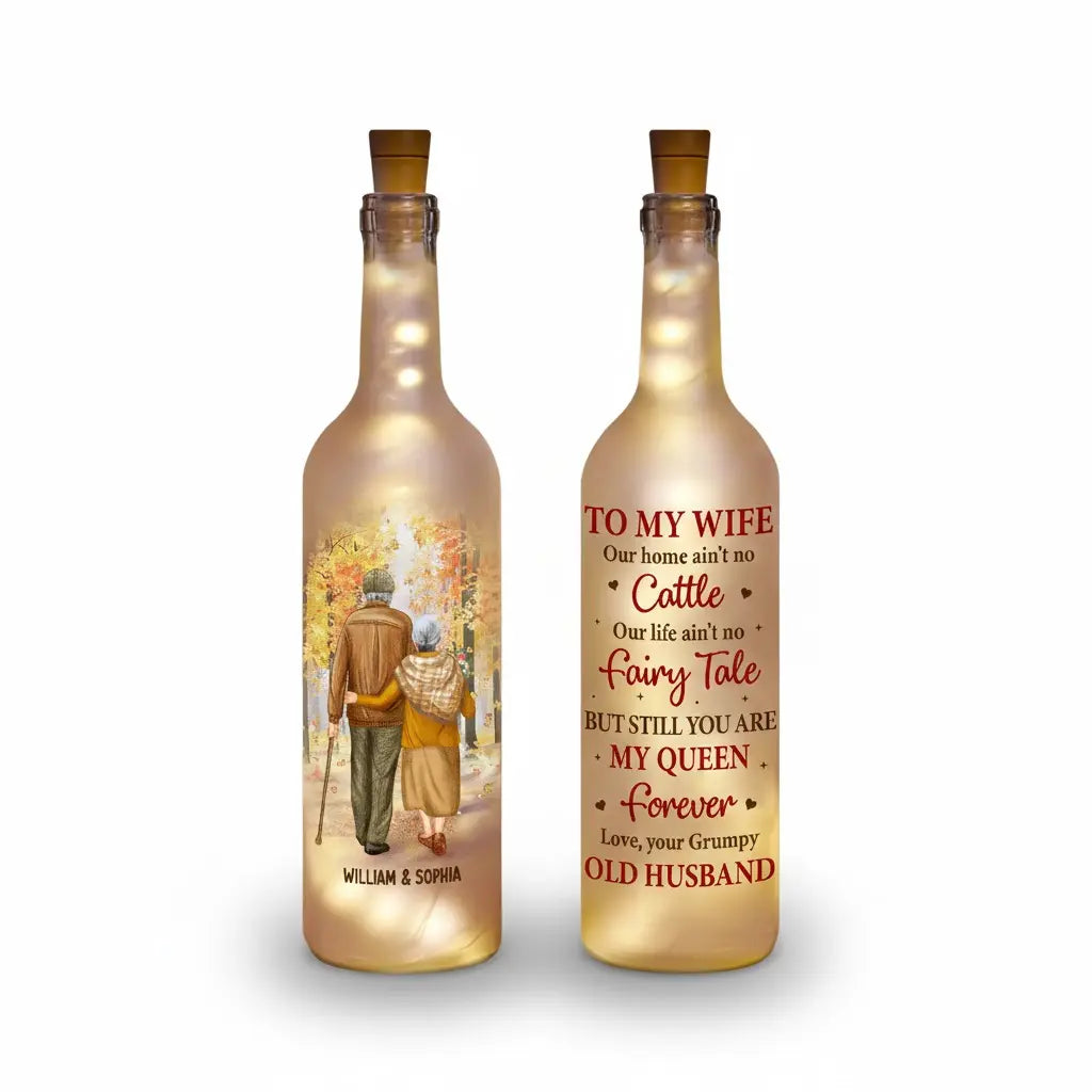 Personalized Love Bottle Light