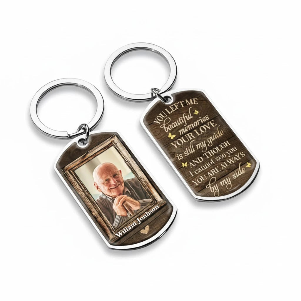 You're Always By My Side – Personalized Photo Keychain