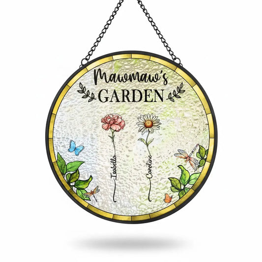 Personalized Stained Glass Window Hanging Suncatcher