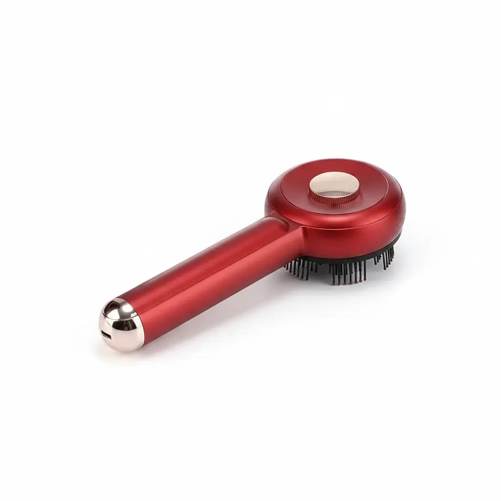 Rechargeable Scalp Massage Comb with Red Light And Microcurrent Therapy