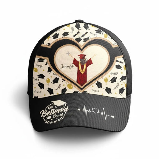 She Believed She Could So She Did - Personalized Classic Cap