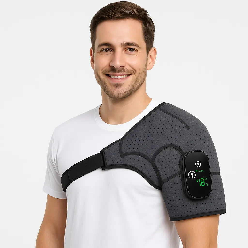 Smart Heated Shoulder Massager with Vibration