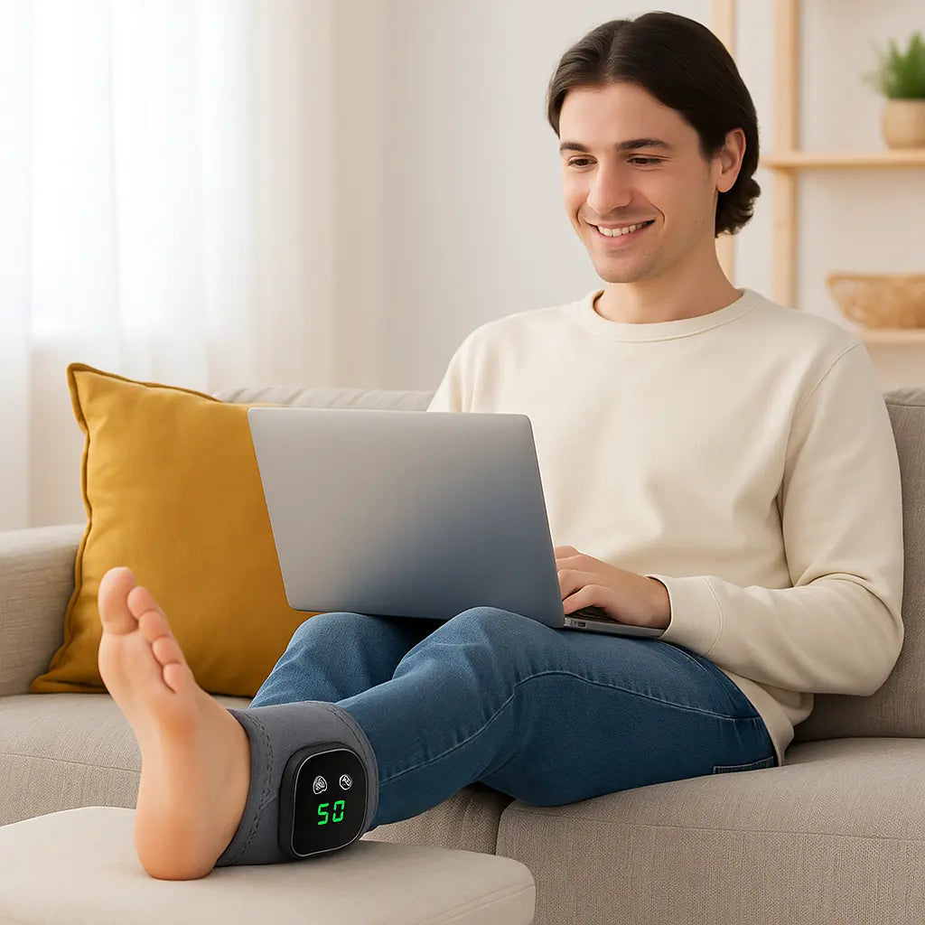 USB Heated Ankle And Foot Massager Hot Compress