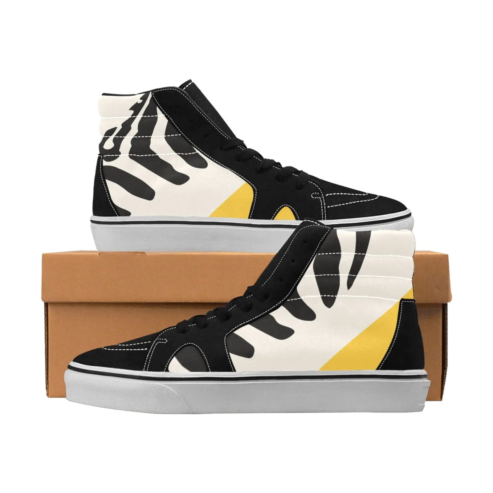 Customized Men's High Top Canvas Shoes with stylish printing Design - Piryoung Shop