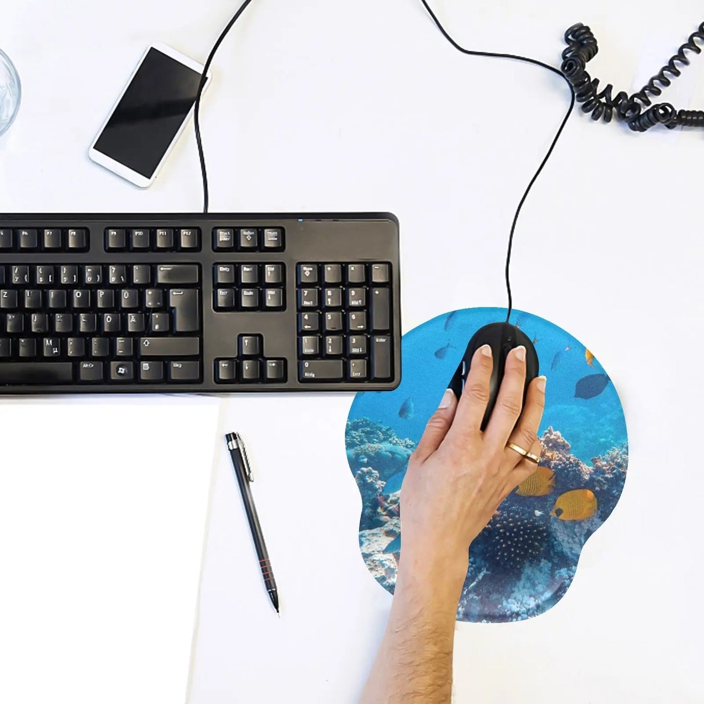 Ergonomics Mousepad with Wrist Rest - Natural Relaxing Scenery Design - Piryoung Shop