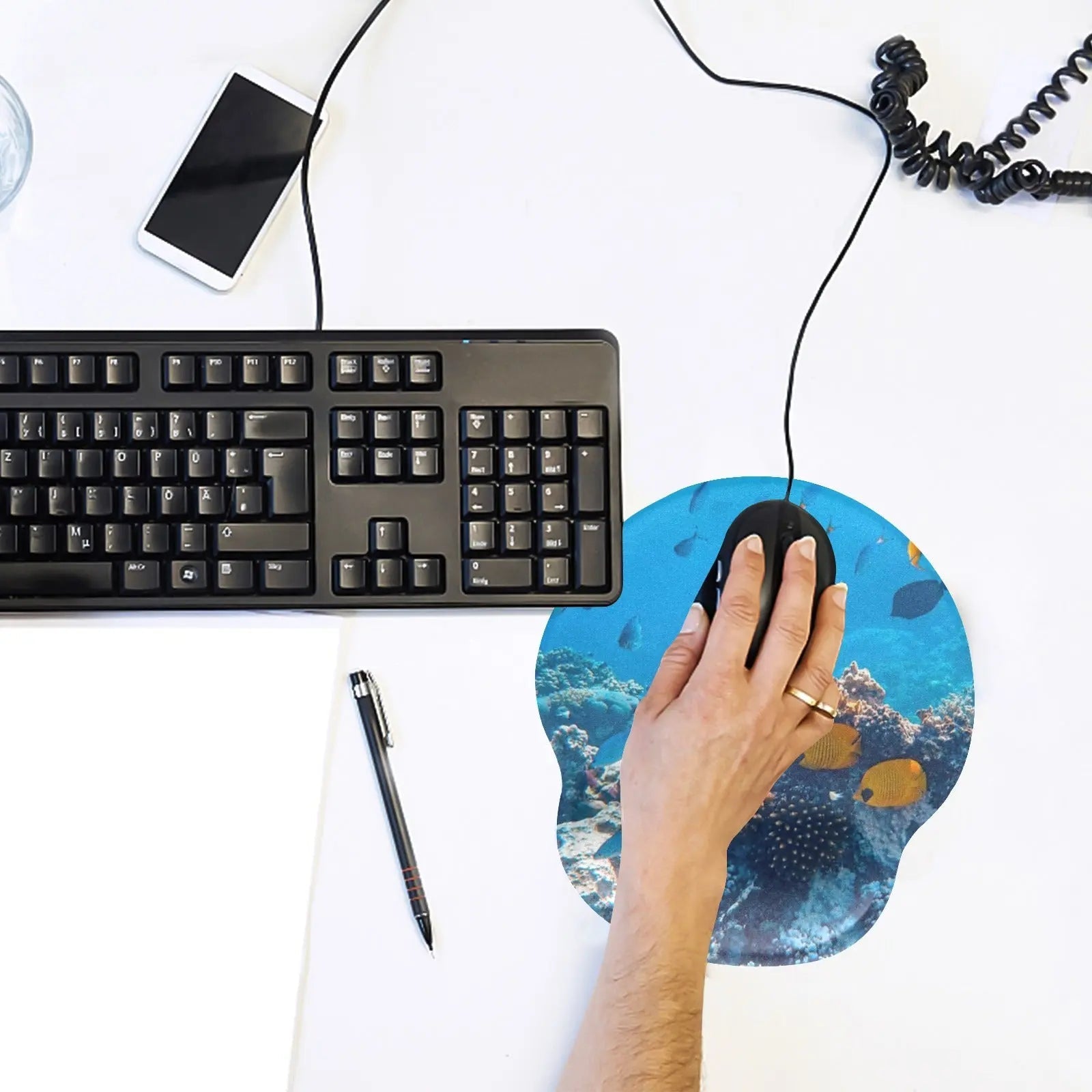 Ergonomics Mousepad with Wrist Rest - Natural Relaxing Scenery Design - Piryoung Shop