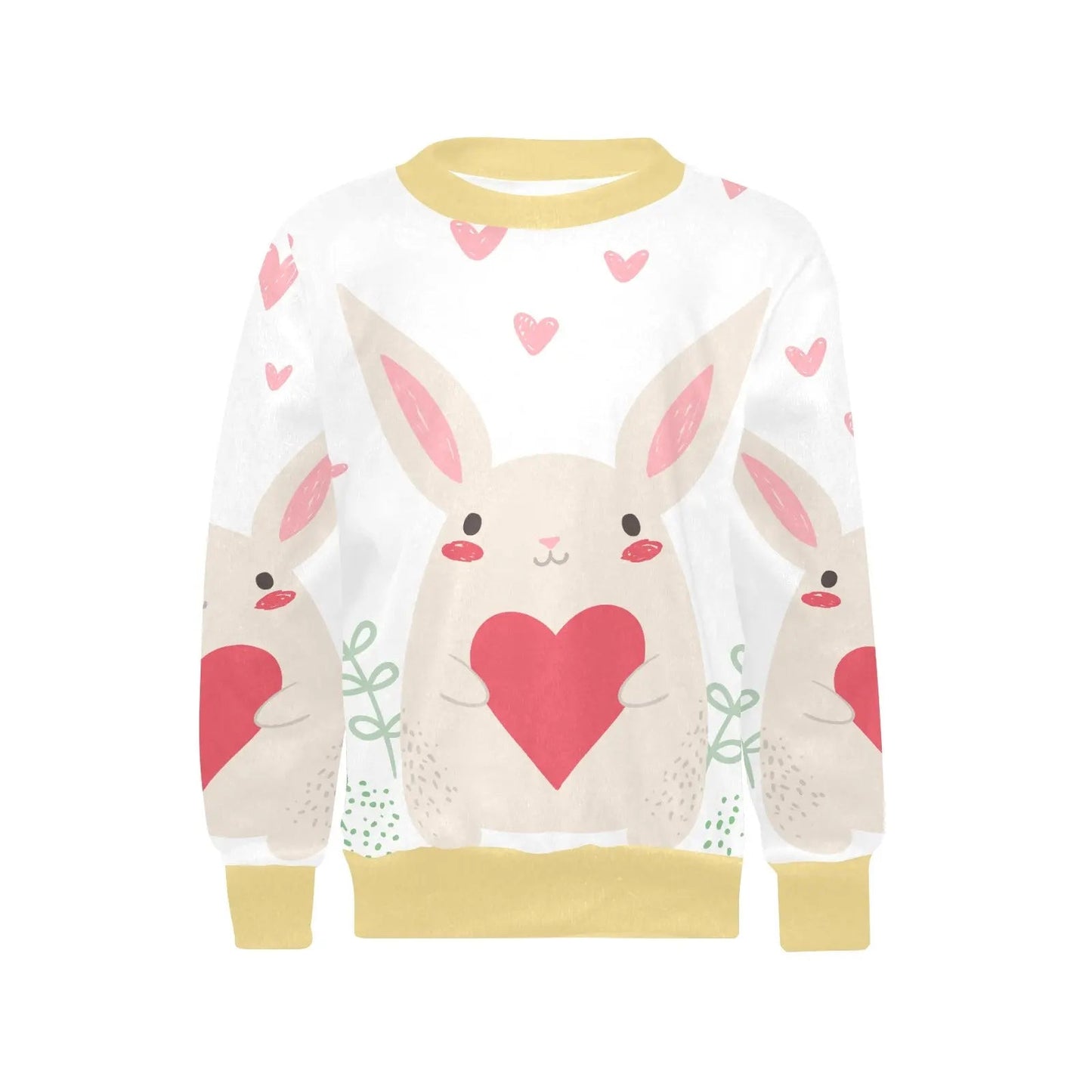 Girls' All Over Print Crew Neck Sweater - Piryoung Shop