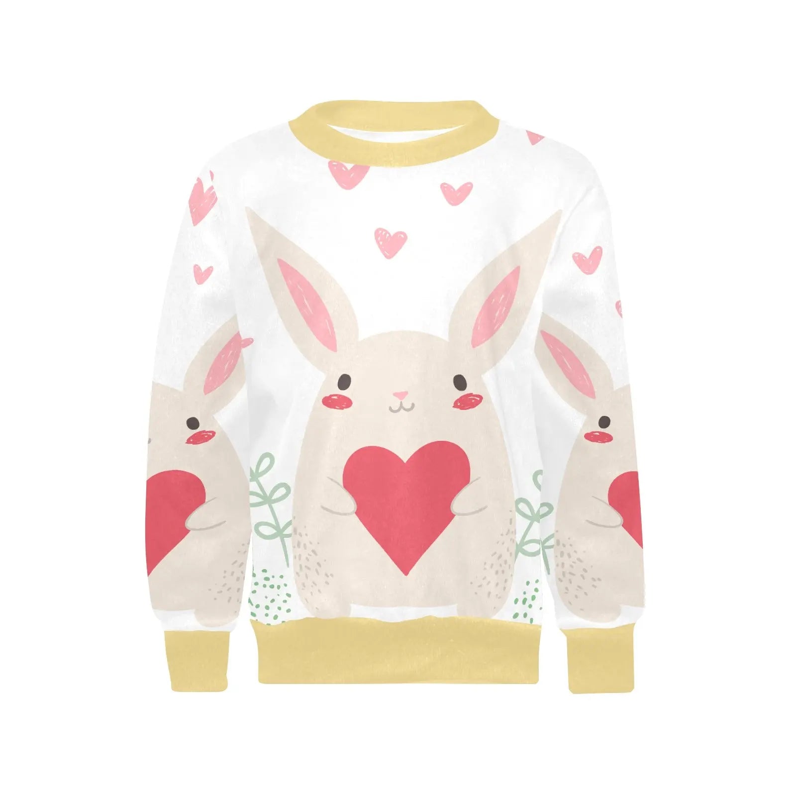 Girls' All Over Print Crew Neck Sweater - Piryoung Shop