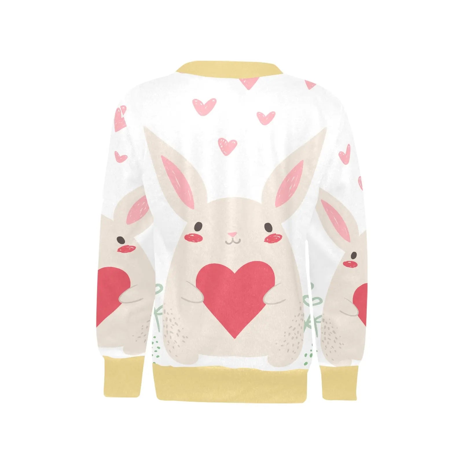 Girls' All Over Print Crew Neck Sweater - Piryoung Shop