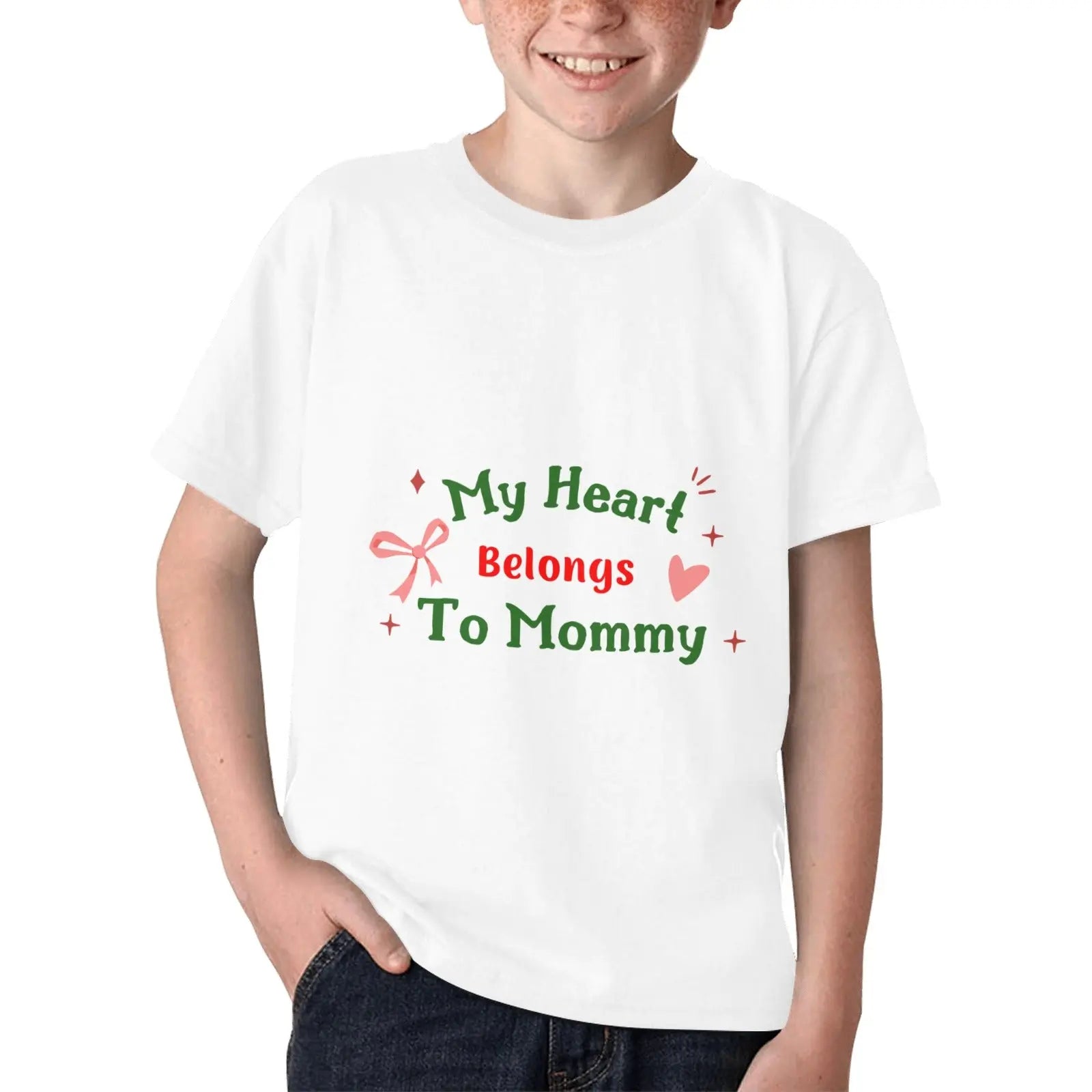 Kids T-shirt - My Heart belongs to Mommy - Piryoung Shop