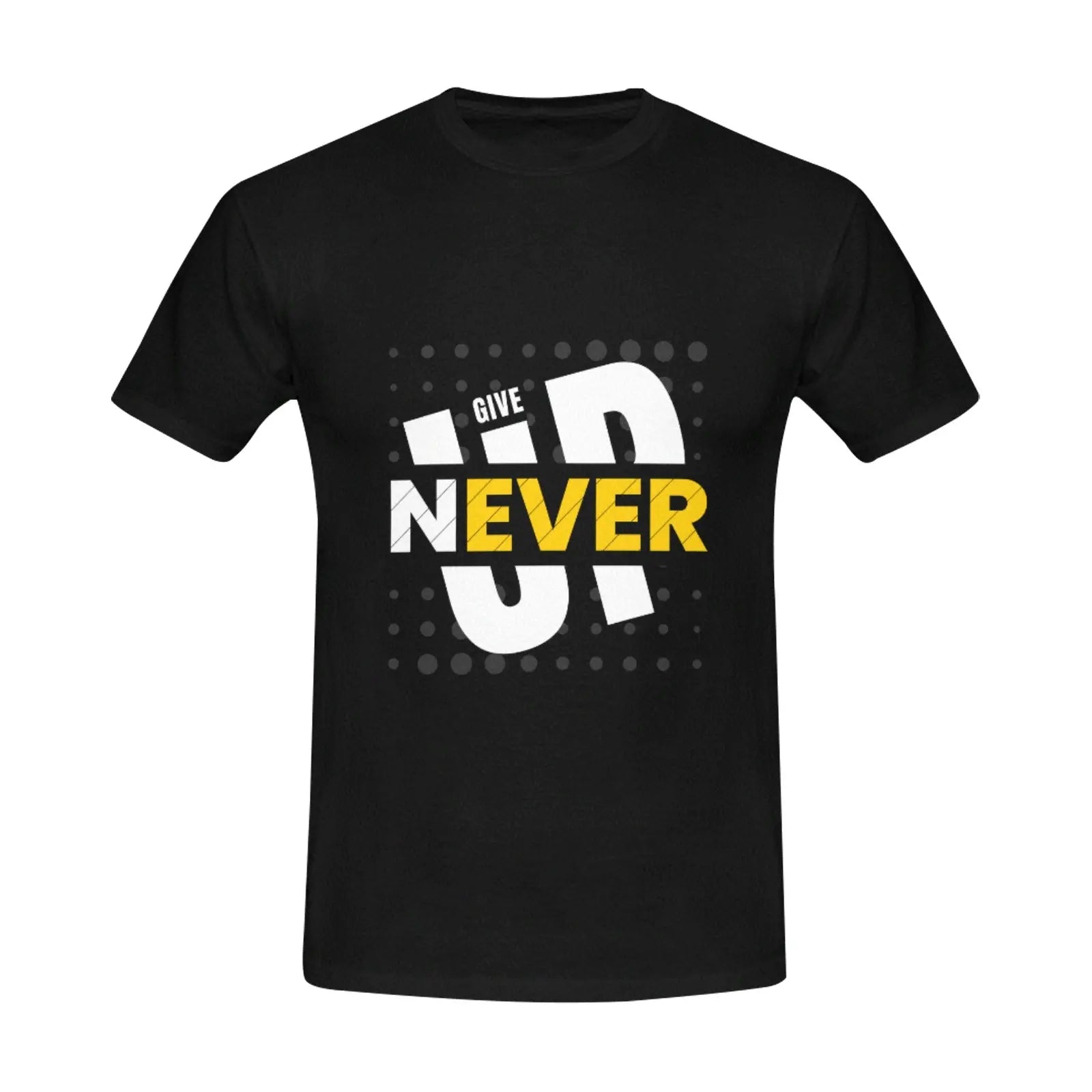 Men's Customized T-Shirt - Never Ever Give Up - Piryoung Shop