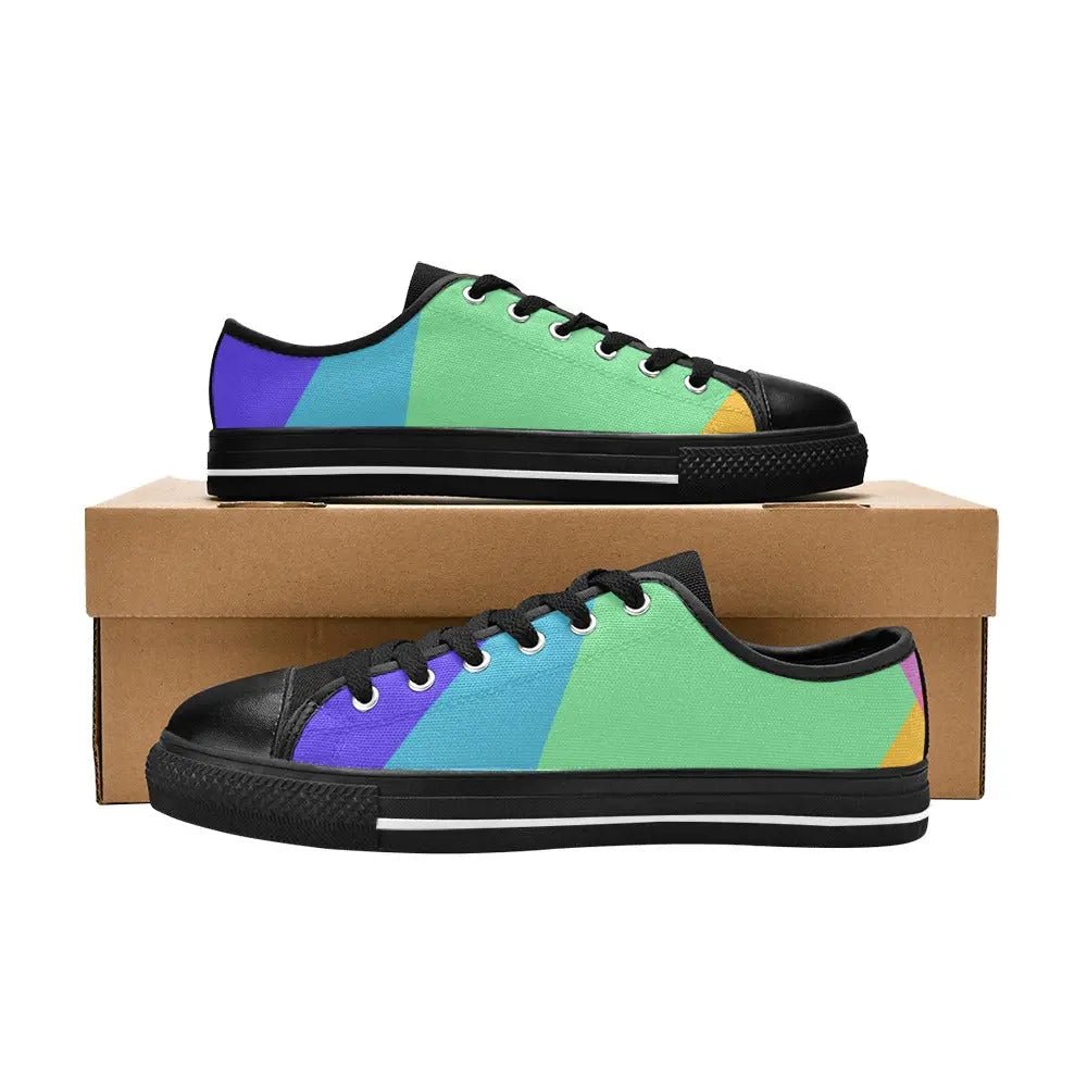 Personalized Canvas Women's Shoes with cool and colorful design - Piryoung Shop