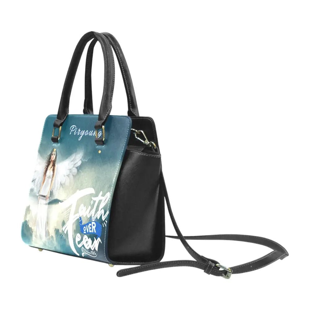 Personalized Classic Shoulder Handbag - Faith Over Fear - Piryoung Shop