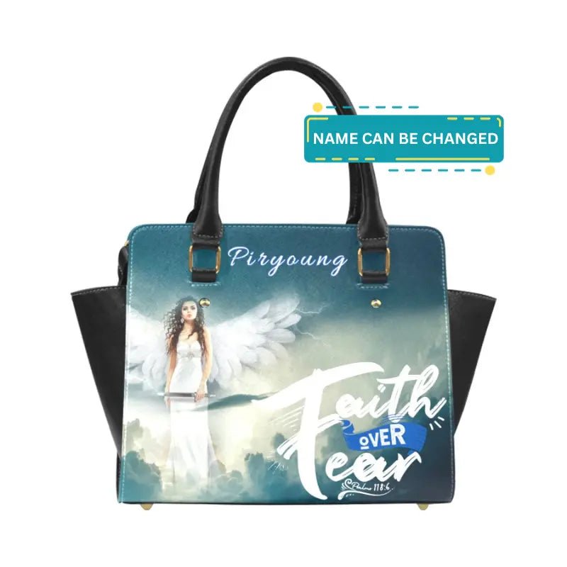 Personalized Classic Shoulder Handbag - Faith Over Fear - Piryoung Shop
