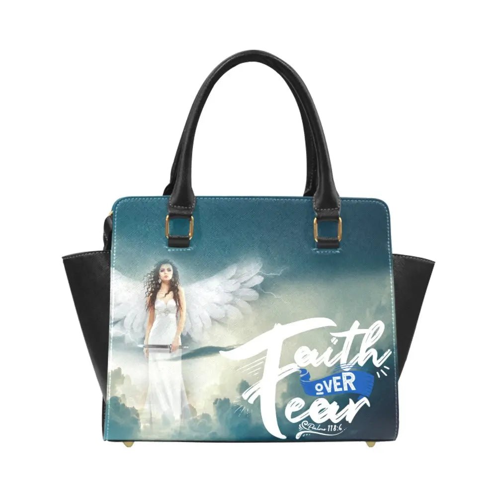 Personalized Classic Shoulder Handbag - Faith Over Fear - Piryoung Shop