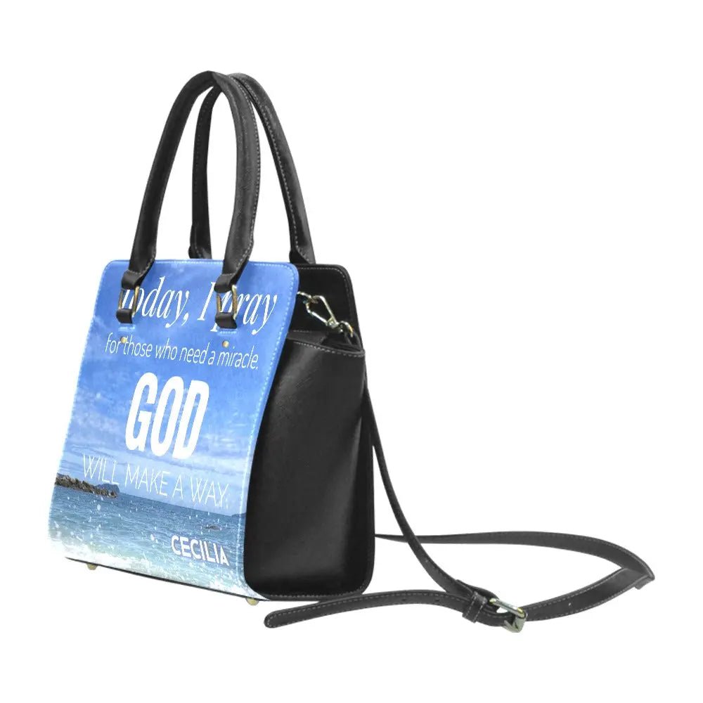 Personalized Classic Shoulder Handbag - GOD Will Make A Way - Piryoung Shop