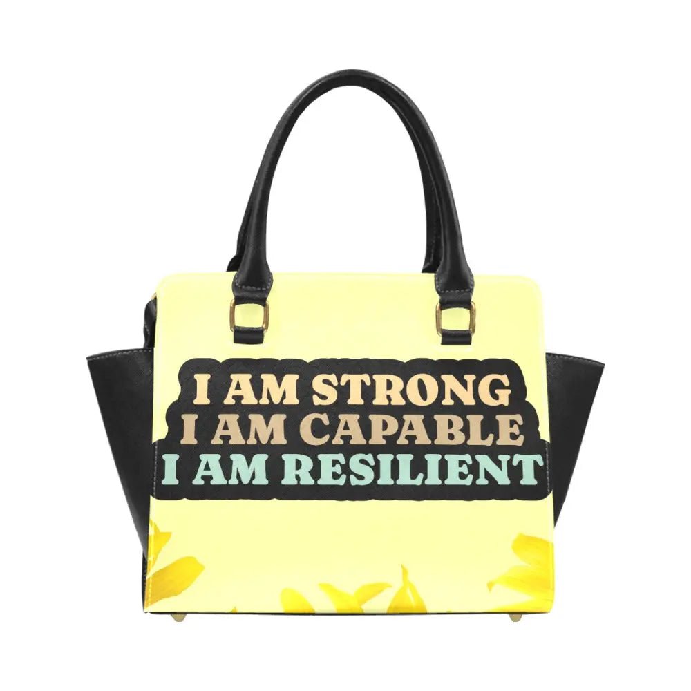 Personalized Classic Shoulder Handbag - I AM Affirmation - Piryoung Shop
