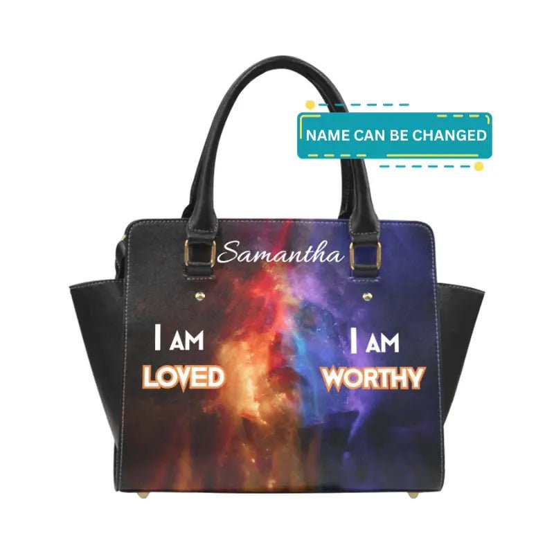 Personalized Classic Shoulder Handbag - I AM Affirmation - Piryoung Shop