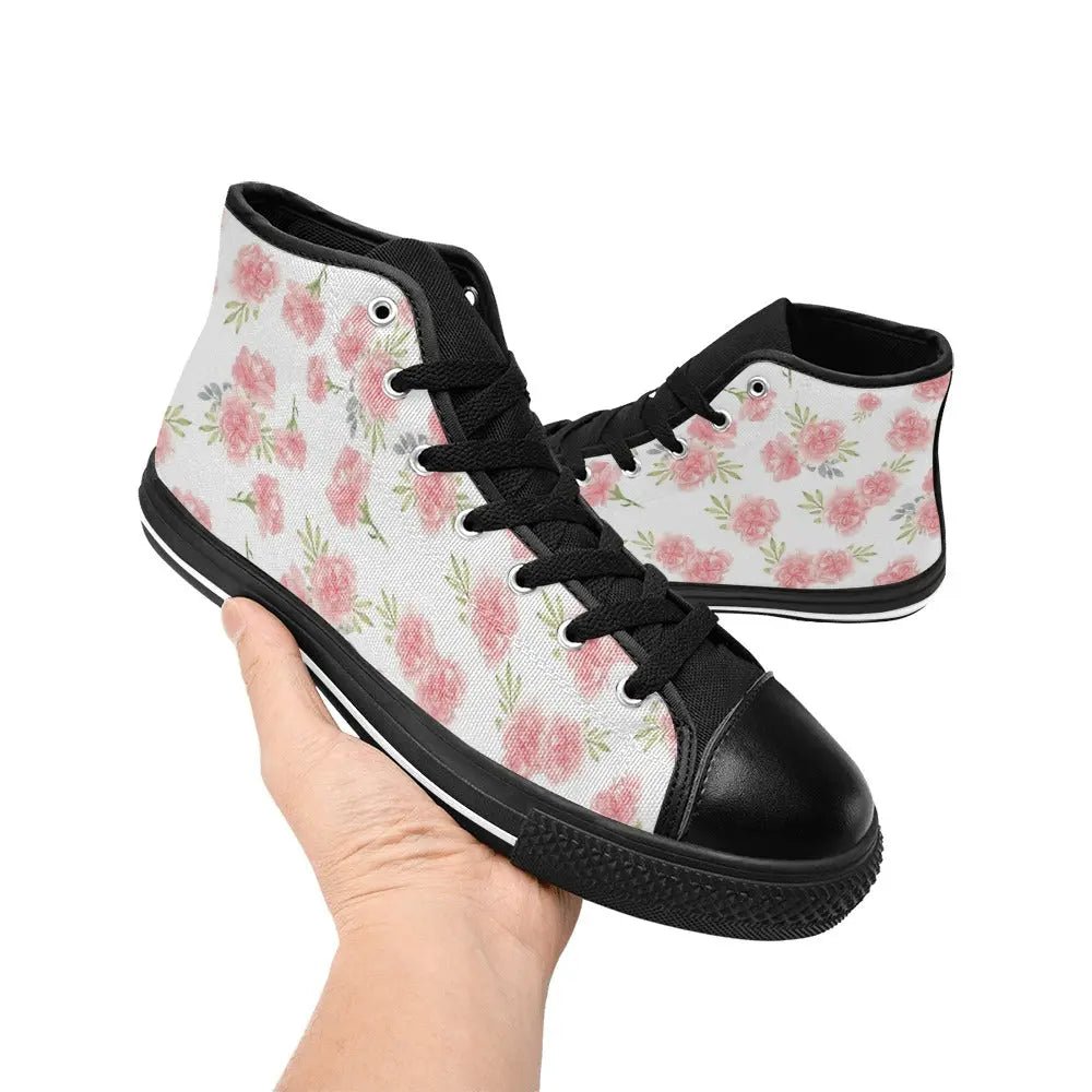 Personalized High Top Canvas Women's Shoes - Piryoung Shop
