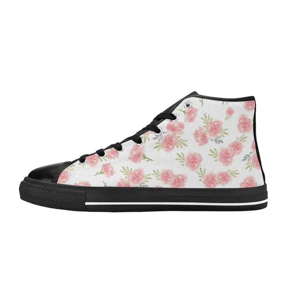 Personalized High Top Canvas Women's Shoes - Piryoung Shop