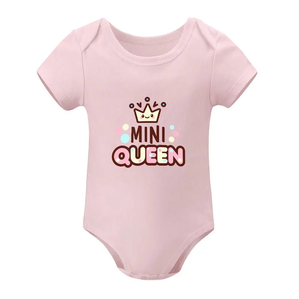Short - Sleeve Baby's Bodysuit - Mini Queen - Piryoung Shop
